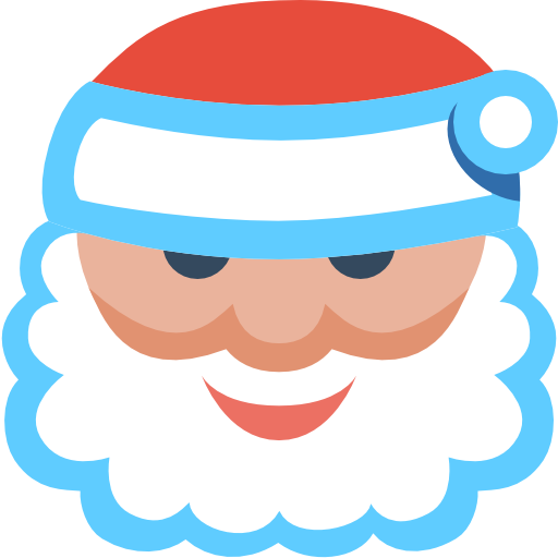 Weihnachten Santa Gesicht PNG-Bild