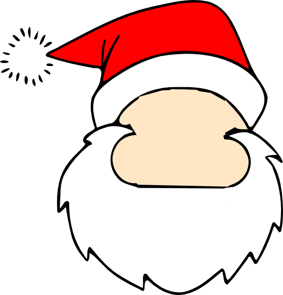 عيد الميلاد سانتا الوجه PNG