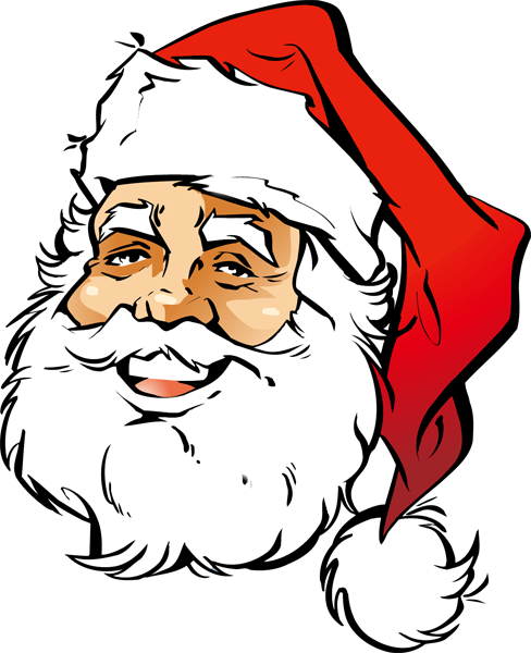 Christmas Santa Face PNG Transparent Image