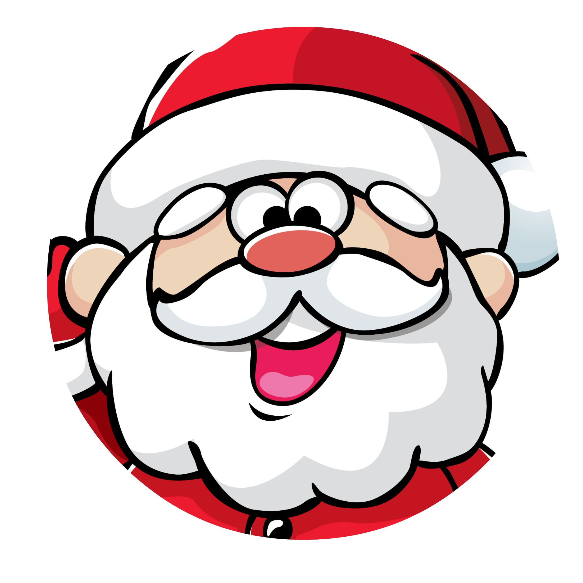 Weihnachten Santa Gesicht Transparenter Hintergrund PNG