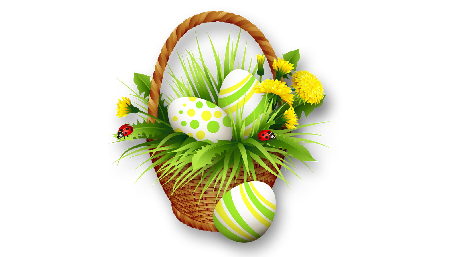 Easter Basket PNG High-Quality Image