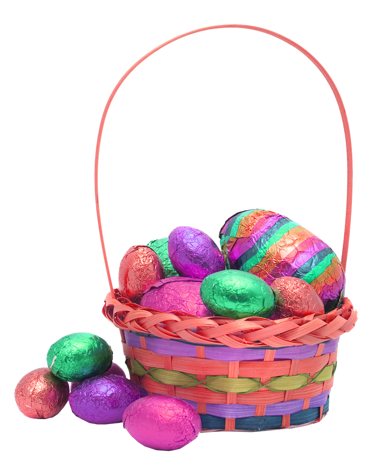 Easter Basket Transparent Background PNG