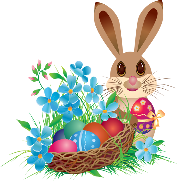Easter Bunny PNG Background ng Imahe