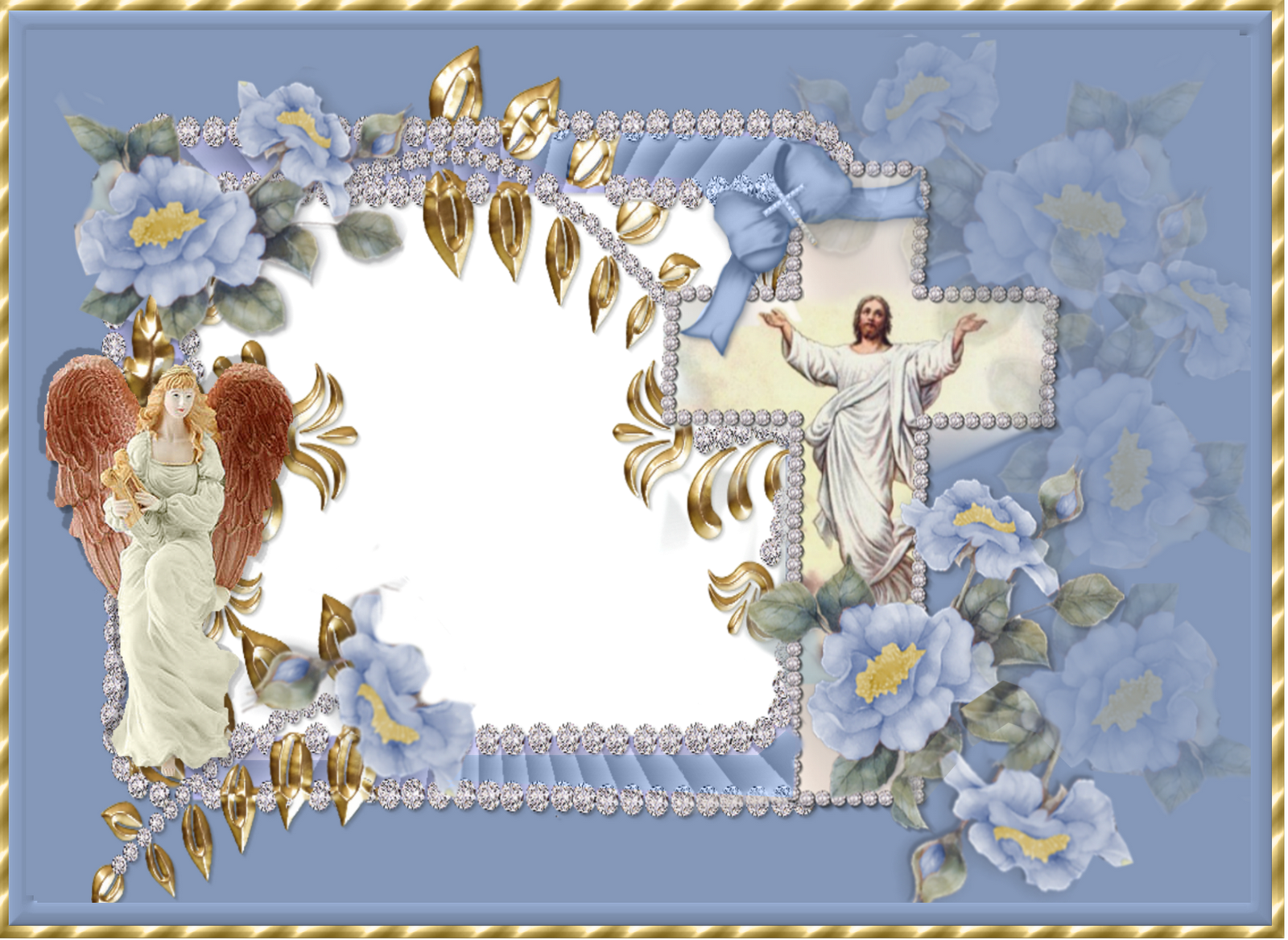 포토샵 PNG 투명 이미지를위한 부활절 프레임