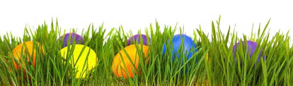 Easter Grass Eggs Free PNG Image