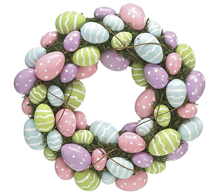 Easter Wreath PNG Image Background