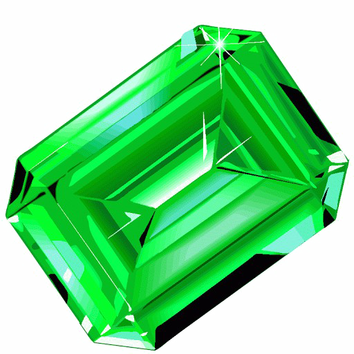 Emerald Transparan Gambar