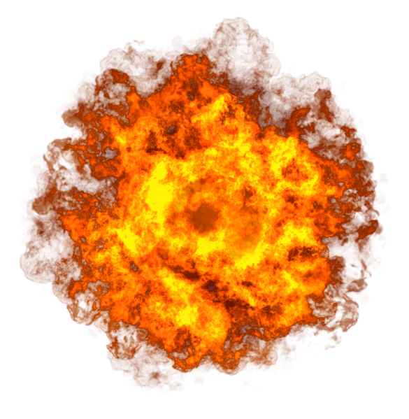 Explosion PNG-Bildhintergrund