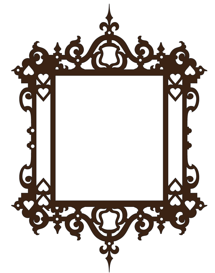 Fancy Frame PNG Image with Transparent Background