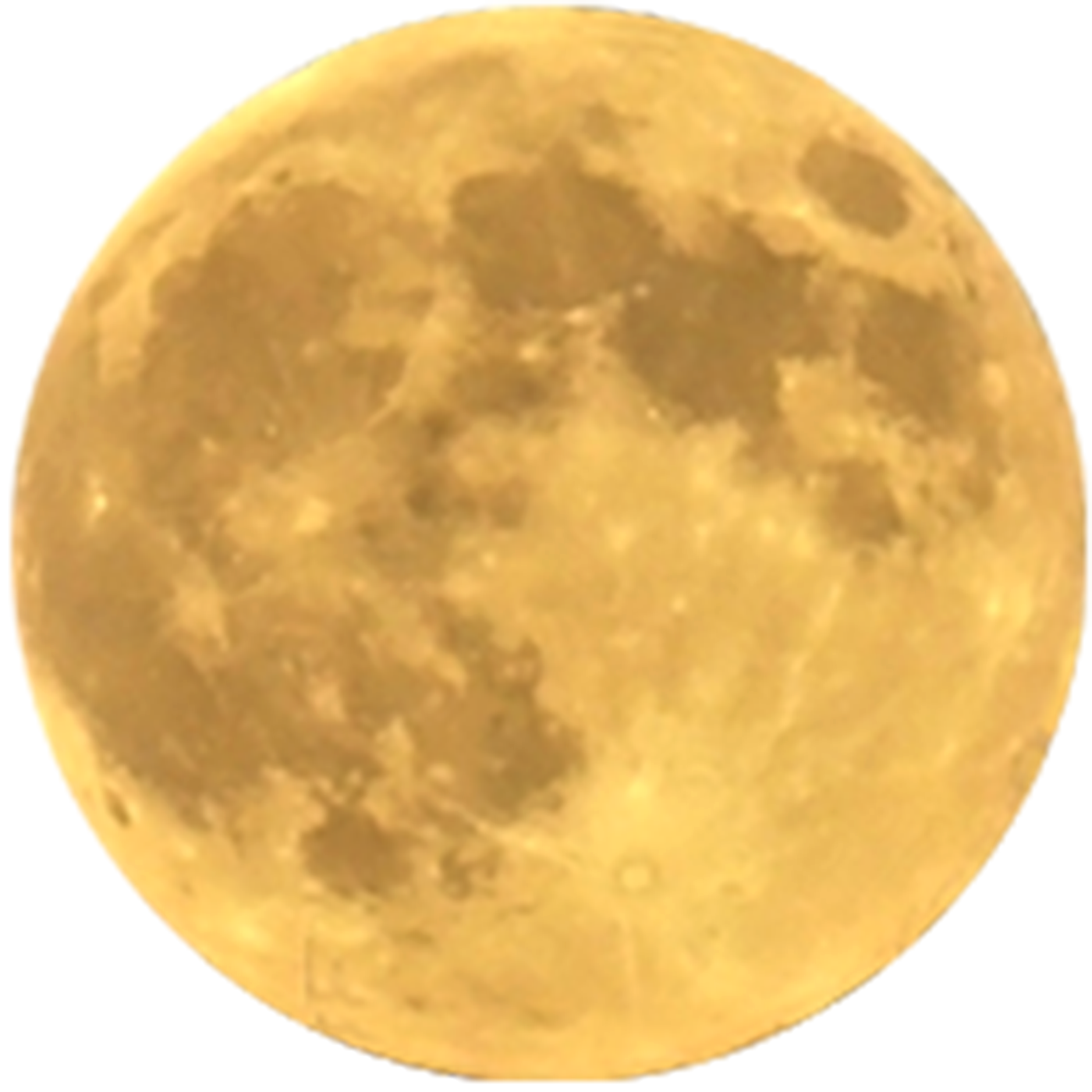 Immagine del PNG della luna piena con sfondo Trasparente