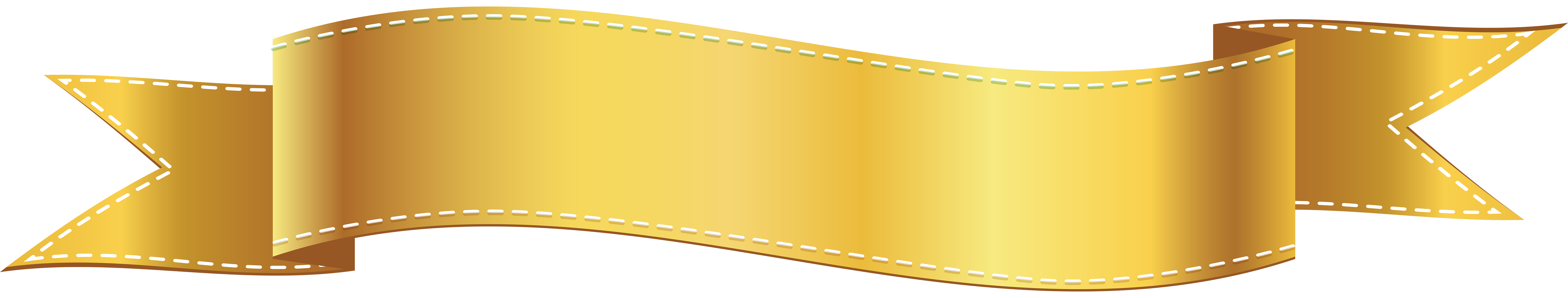 Golden Banner Free PNG Image