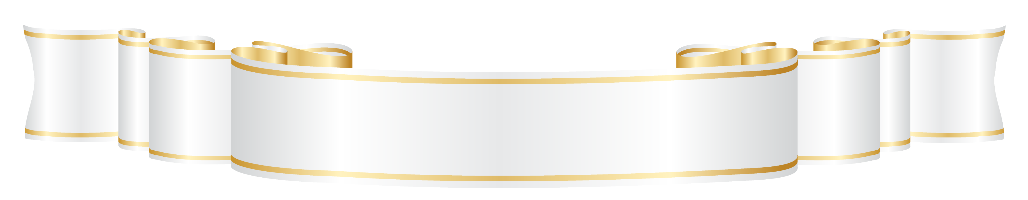 Golden Banner PNG Image with Transparent Background