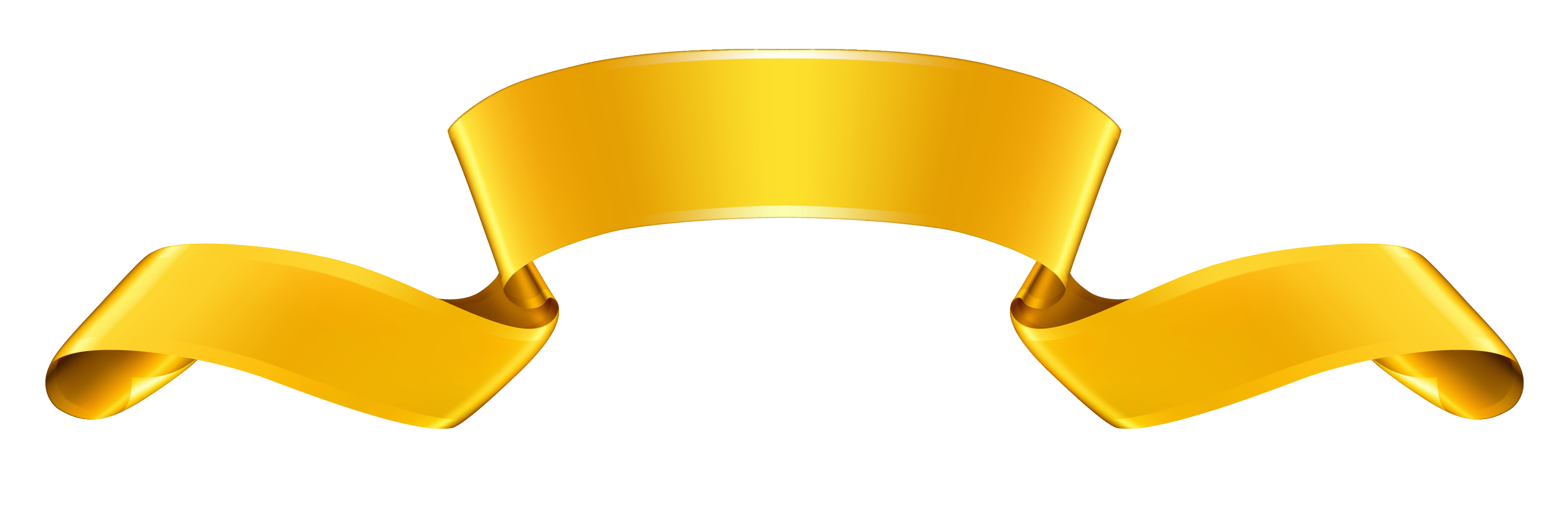 Golden bannière PNG image
