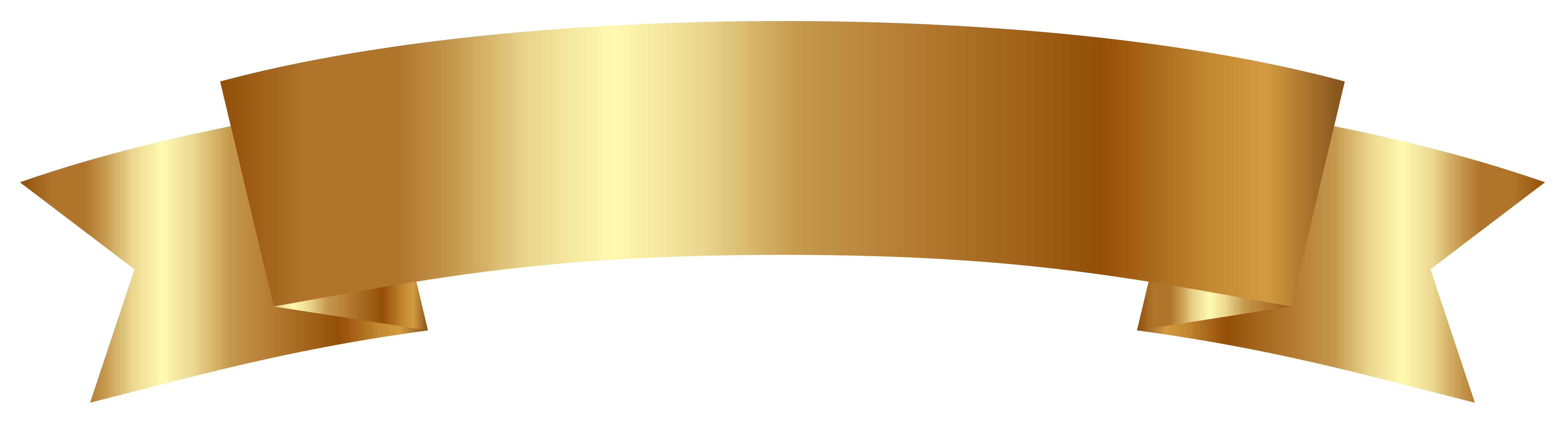 Gambar Transparan banner emas
