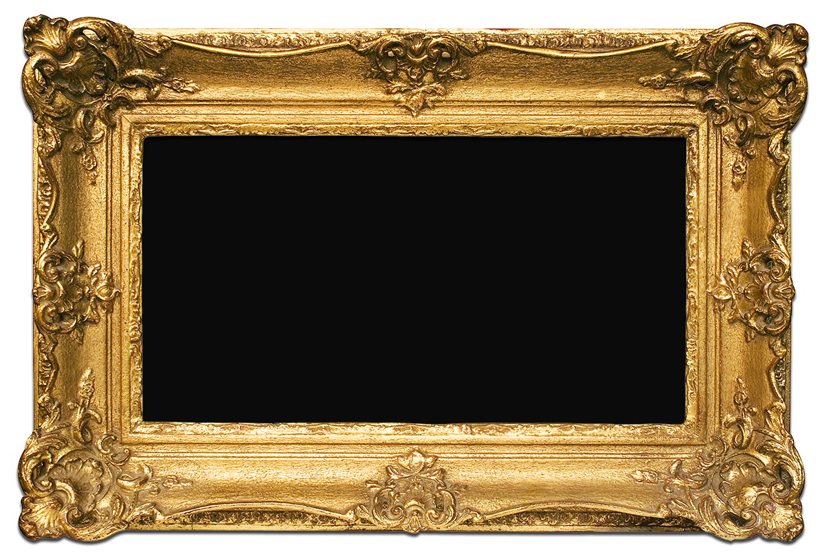 Золотая рамка PNG изображения фон