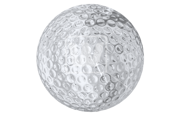 Image PNG à balle de golf avec fond Transparent