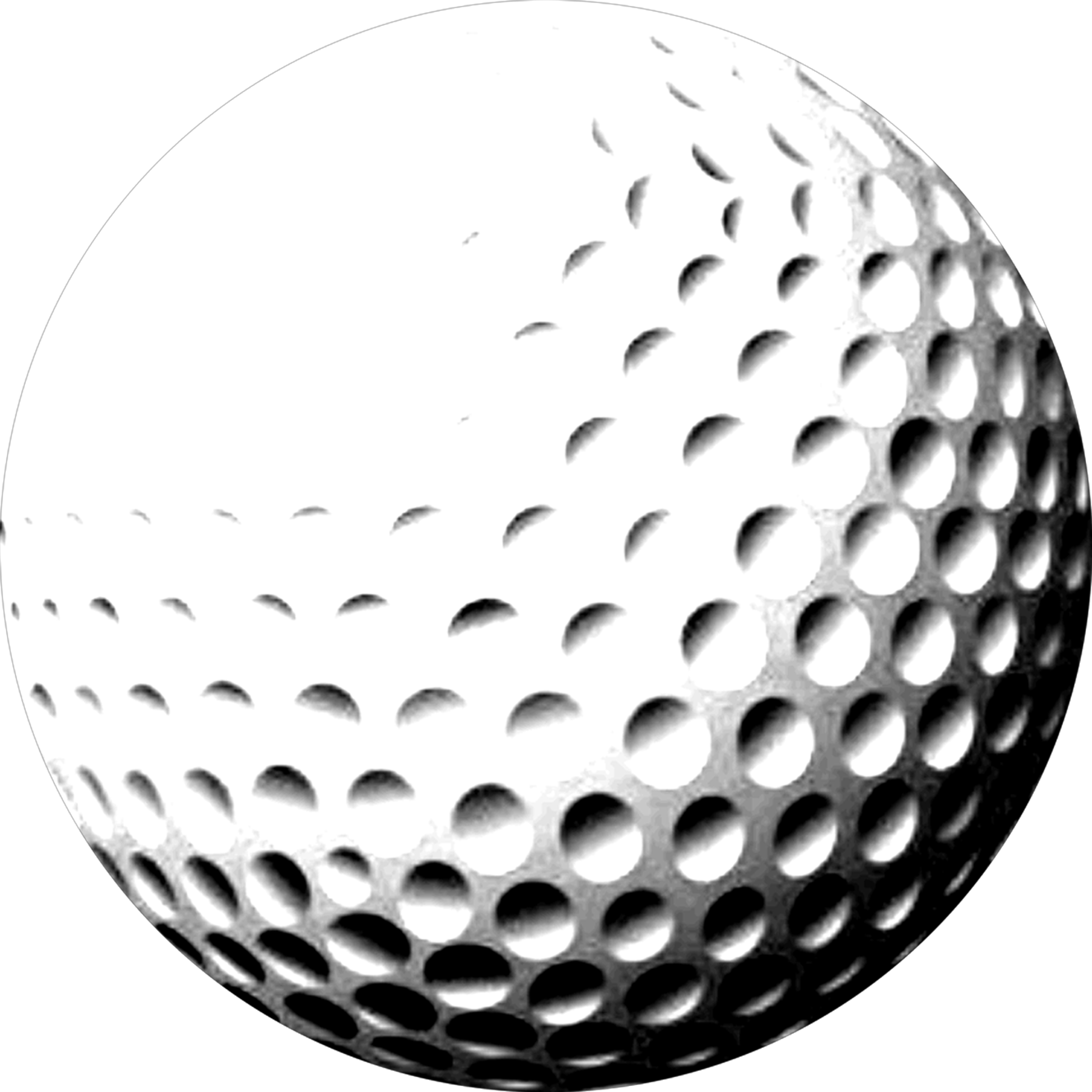 Balle de golf Transparent fond PNG