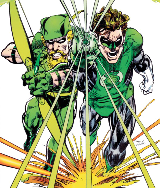 Green Arrow PNG Image Background