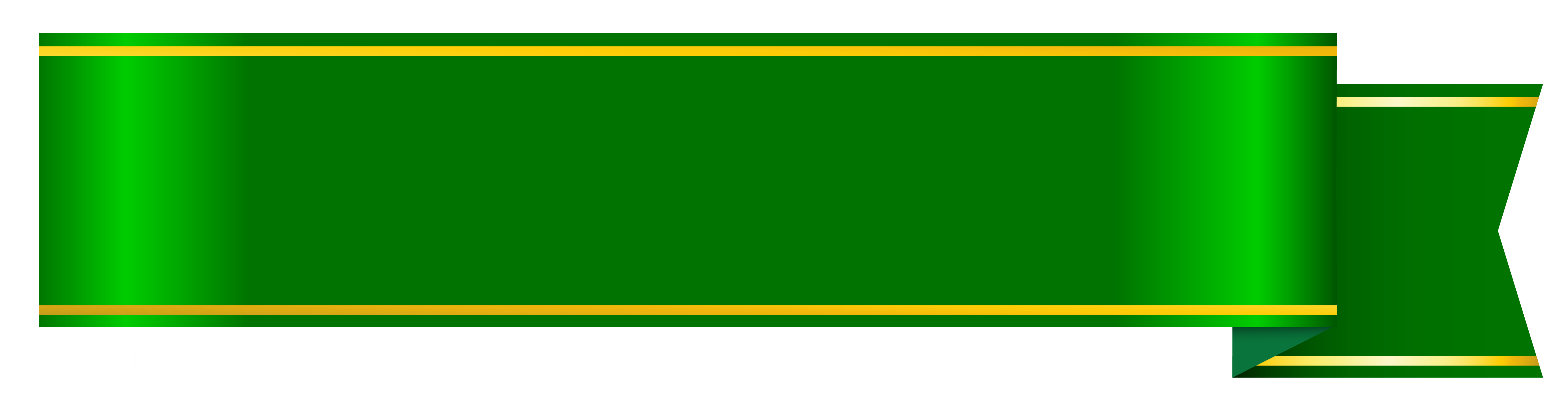 Green Banner Unduh PNG Image