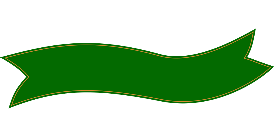 Зеленое баннер Скачать прозрачное изображение PNG