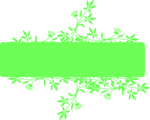 Зеленый баннер PNG Скачать изображение