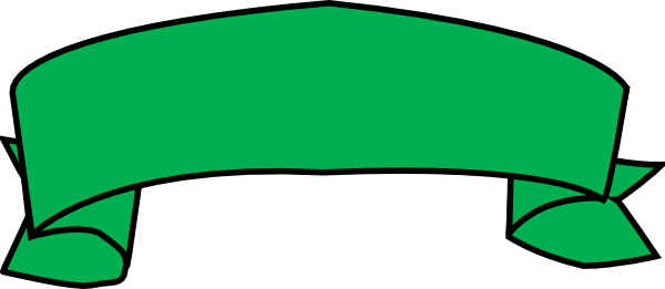 Bannière verte PNG image haute qualité