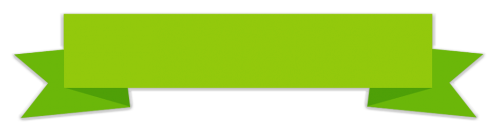 Bannière verte PNG image de limage
