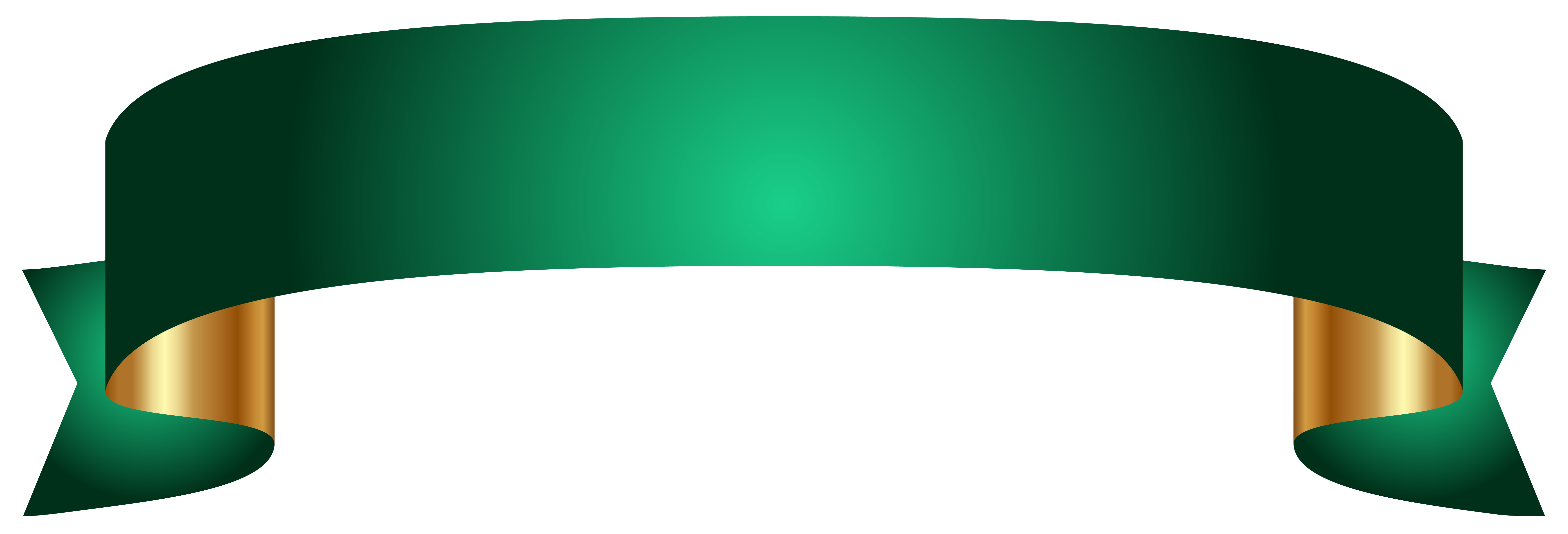 Зеленый баннер PNG картина