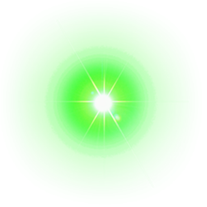 Green Flare PNG Gambar Transparan
