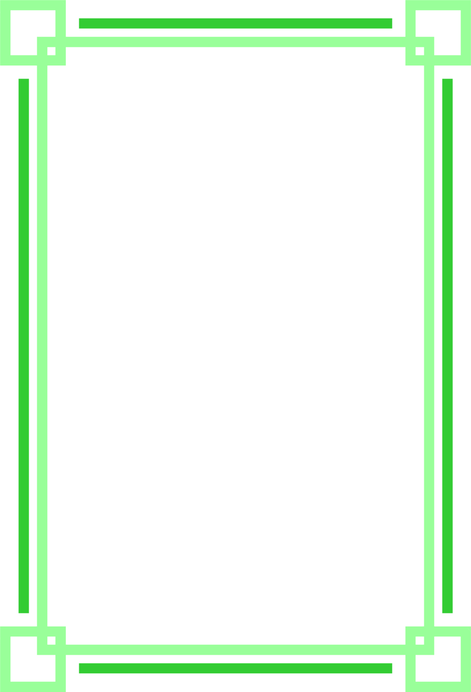 Grüner Rahmen PNG Foto