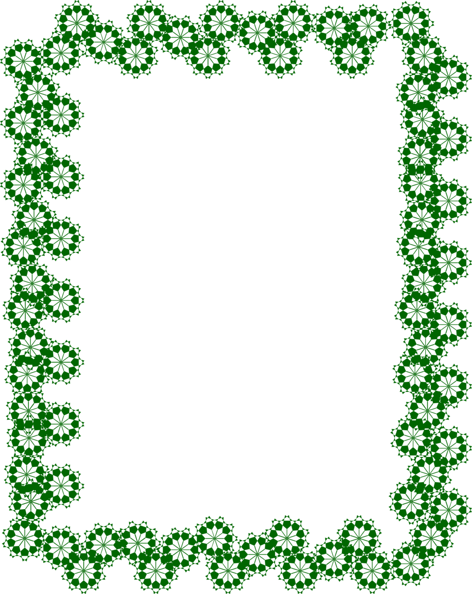 Green Frame PNG Transparent Image