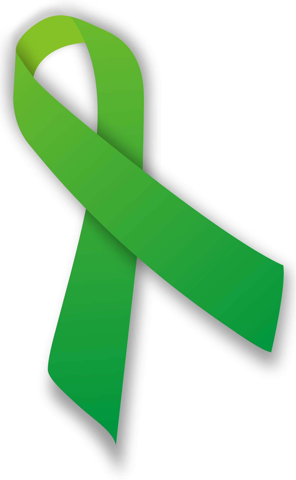 Green Ribbon PNG Image Background