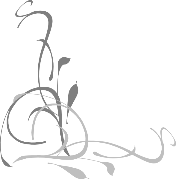 Image de PNG à bordure florale grise