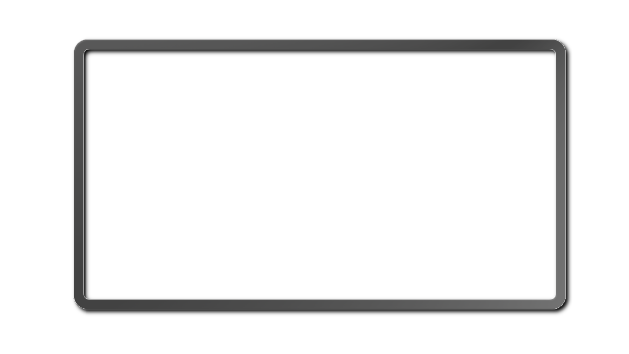 Grey Frame PNG Image with Transparent Background