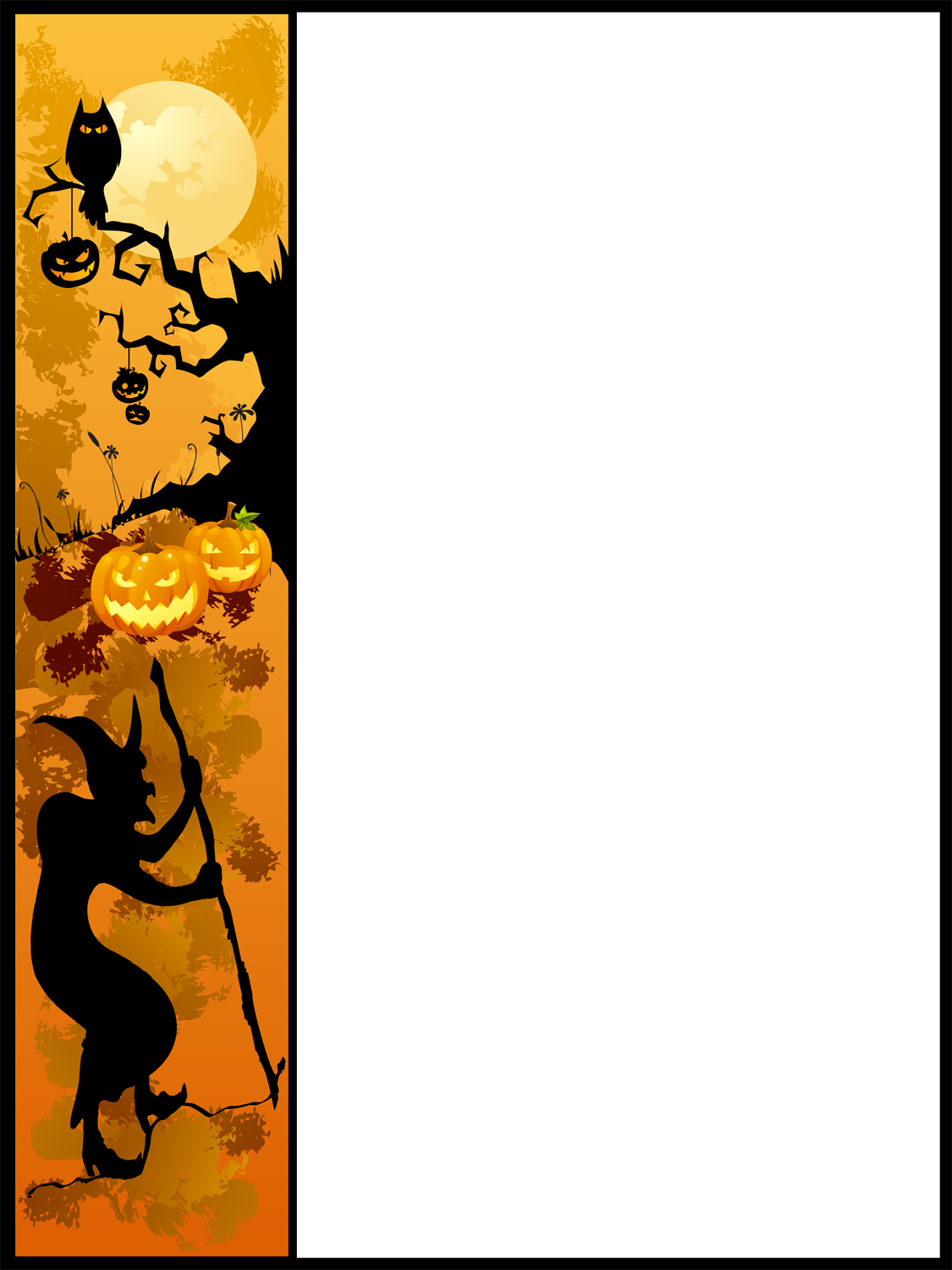 Halloween-Border-PNG-transparentes Bild