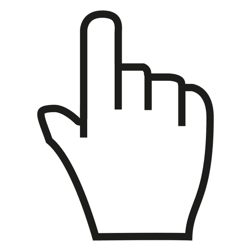 Hand Cursor PNG Transparent Image