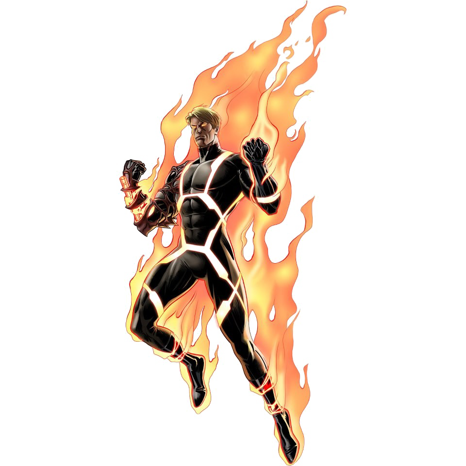 Human Torch PNG Image Background