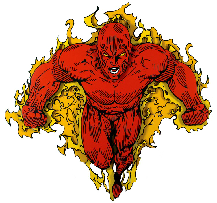 Human Torch PNG-Afbeelding