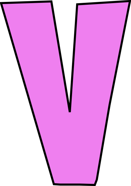 Lettre V Image PNG avec fond Transparent