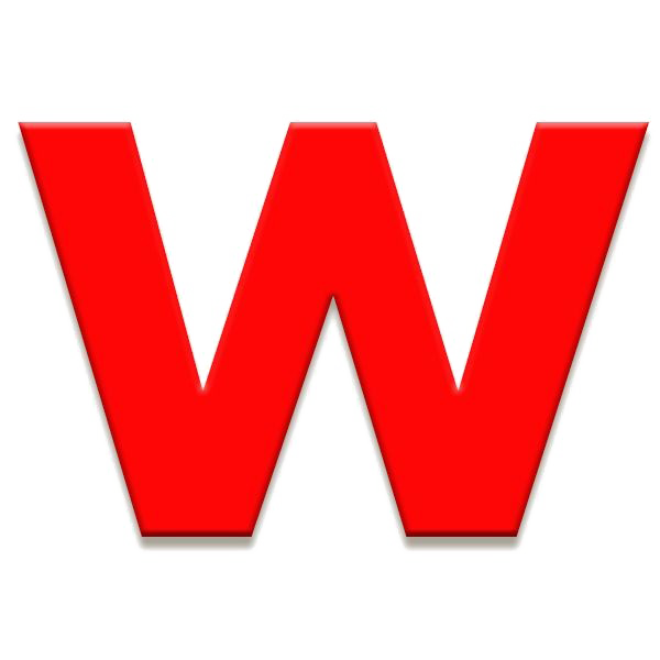 Letter W PNG Image With Transparent Background