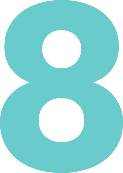 Number 8 PNG Photo