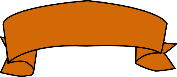 Orange Banner Free PNG Image