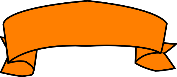Orange Banner PNG Free Download