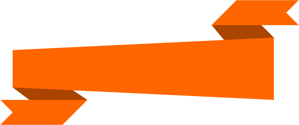 Orange Banner PNG Image Background