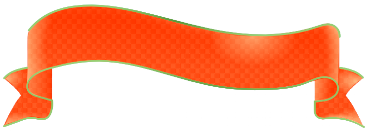 Orange Banner PNG Image