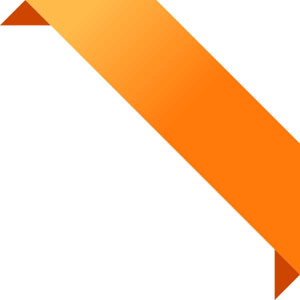 Orange Ribbon PNG Download Image