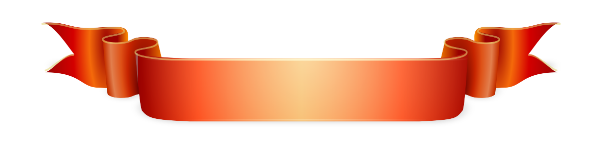 Orange Ribbon PNG Image
