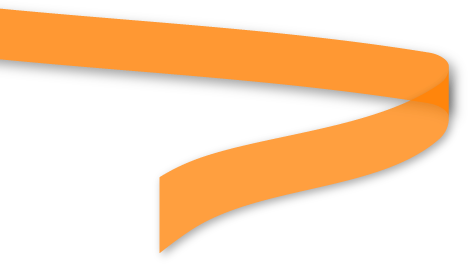 Orange Ribbon Transparent Background PNG