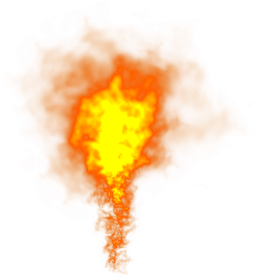 Imagem de PNG de fumaça laranja