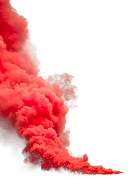 Image Transparente PNG de fumée orange